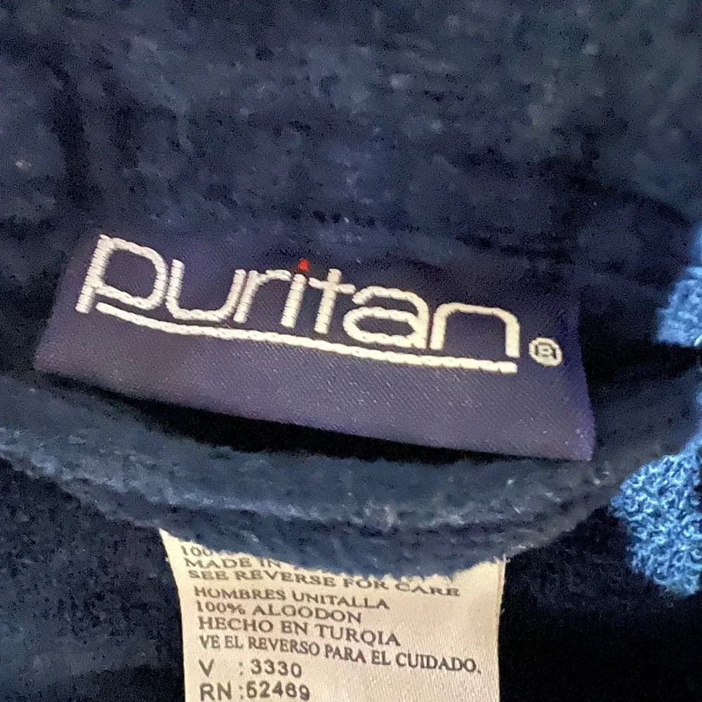 Puritan Mens Navy Blue Corduroy Robe 100% Cotton One Size Fits Most Belt V3330